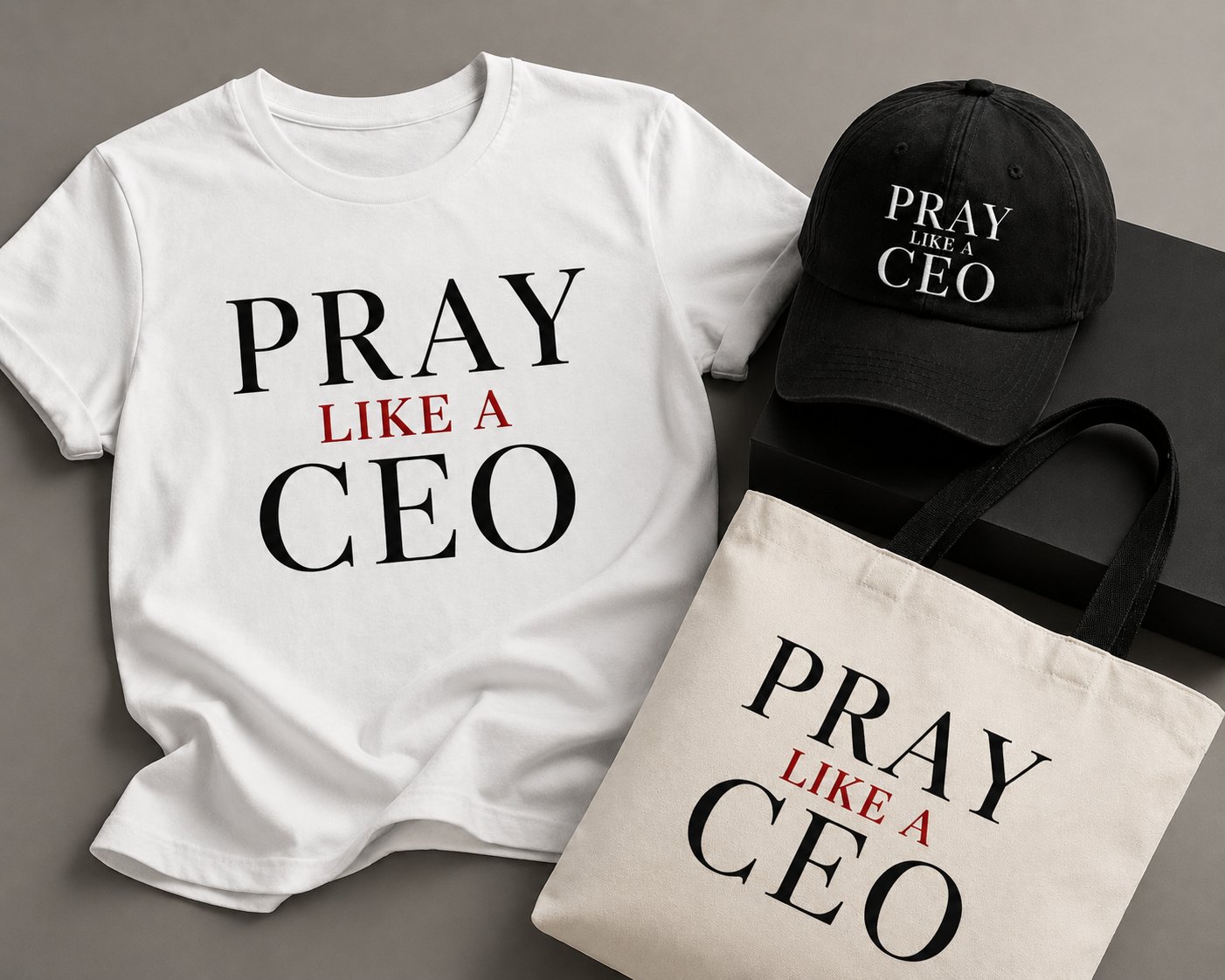Cap, tee, tote
